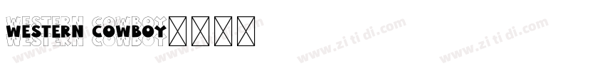Western Cowboy字体转换